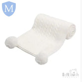 "Elegance" Cable Knitted Baby Wrap With Pom Pom's (ABP12) (Baby Wrap) Mansuri